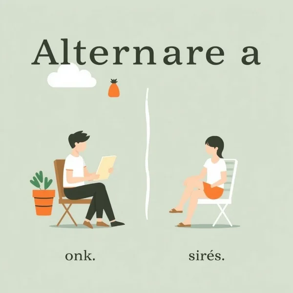 Alternare a: the correct use
