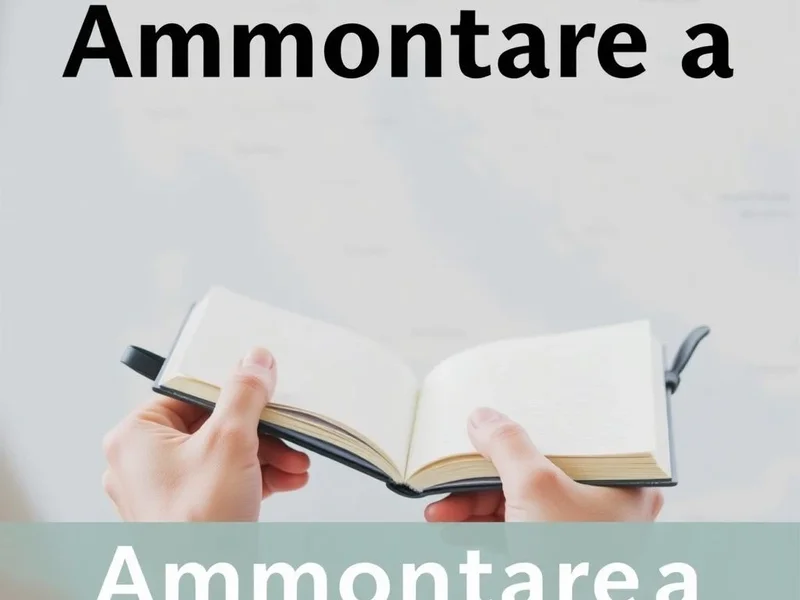 Ammontare a: significato e uso in italiano