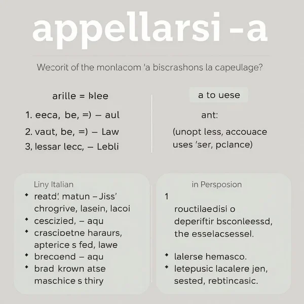 Appellarsi a: esempi e uso