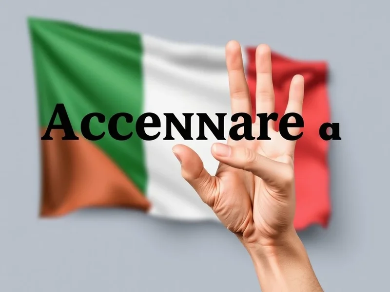 Accennare a: Verbo frasale italiano utile