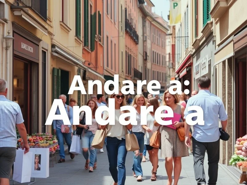 Andare a : signification et exemples