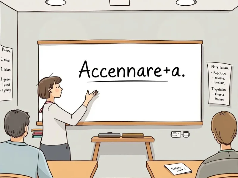 Accennare a: Przydatny frazowy czasownik włoski