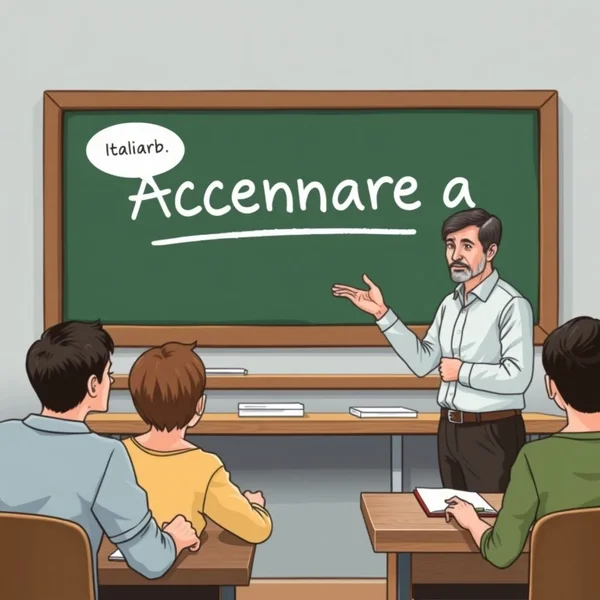 Accennare a: Полезный итальянский фразовый глагол