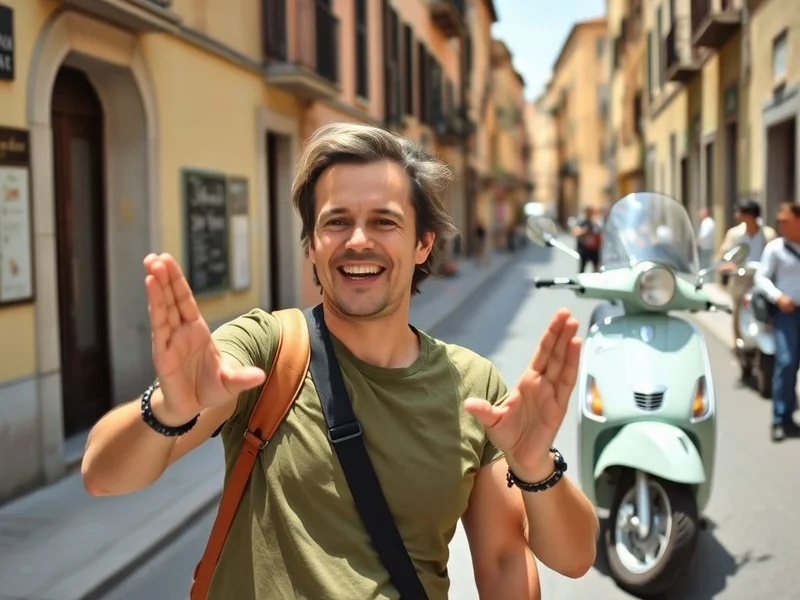 Immagine: Una persona che chiede indicazioni con una freccia che punta “a” un’altra persona, con il testo “Chiedere a” in primo piano.