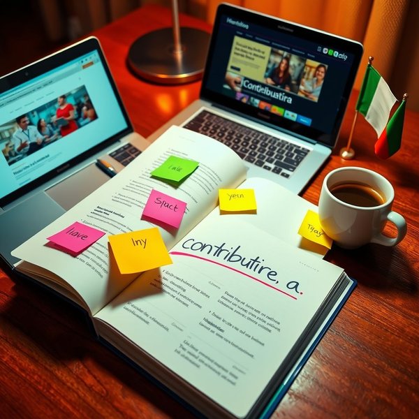 Contribuire a: capire il verbo frasale italiano