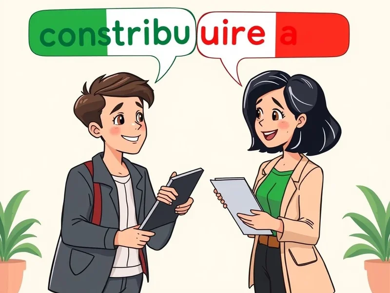Contribuire a: understanding the Italian phrasal verb
