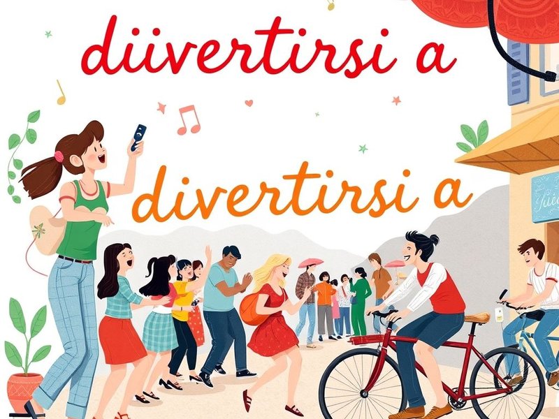 Divertirsi a imparando l'italiano