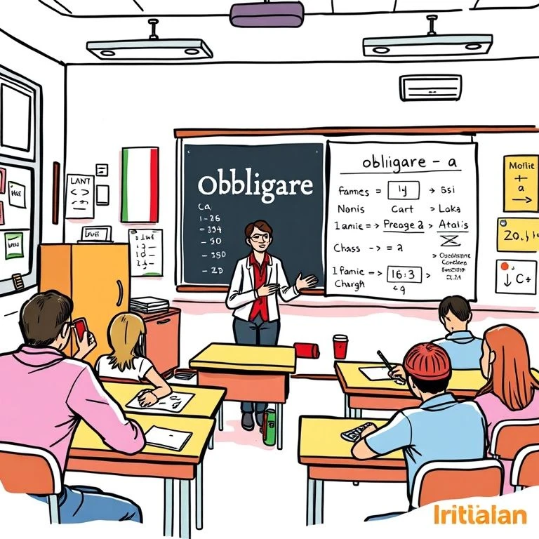 Obbligare a - naucz się wyrażać przymus i zobowiązania w włoskim