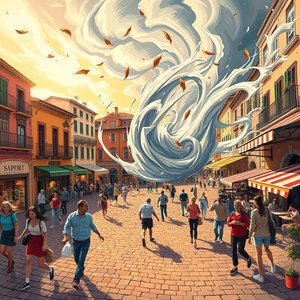 Passare come un uragano có nghĩa là gì trong tiếng Ý và cách dùng tự nhiên
