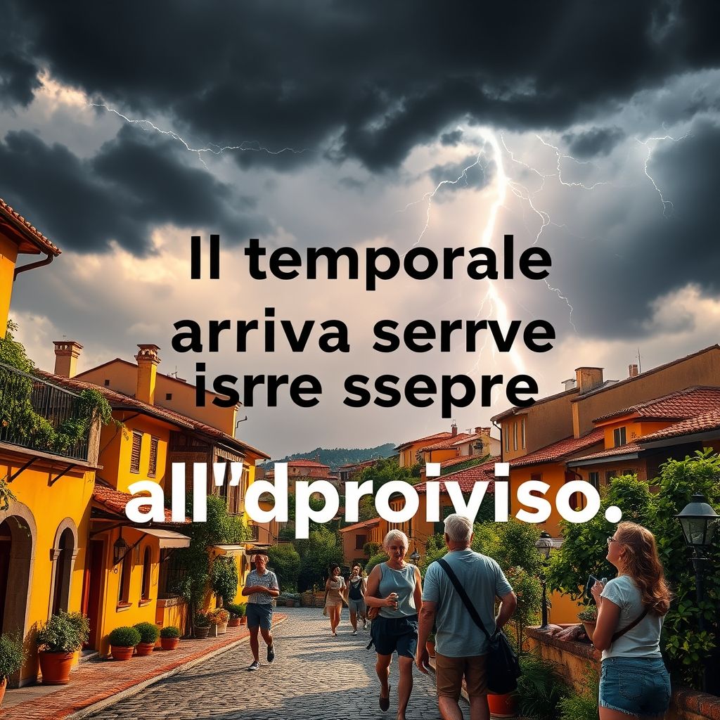 Il temporale arriva sempre all’improvviso: Bedeutung und authentische Verwendung erklärt