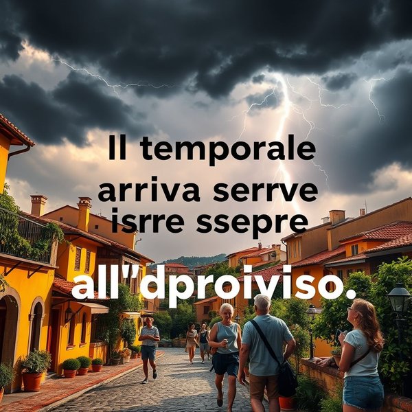 Cosa significa Il temporale arriva sempre all'improvviso