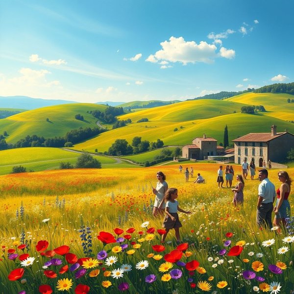 Fiorire come un campo a maggio: De schoonheid van de natuur in een uitdrukking