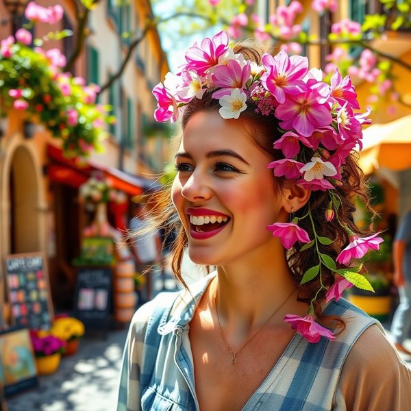 Was bedeutet Essere in fiore auf Italienisch?