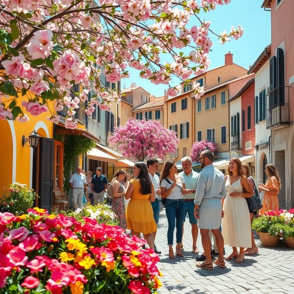 Que signifie Essere in fiore en italien ?