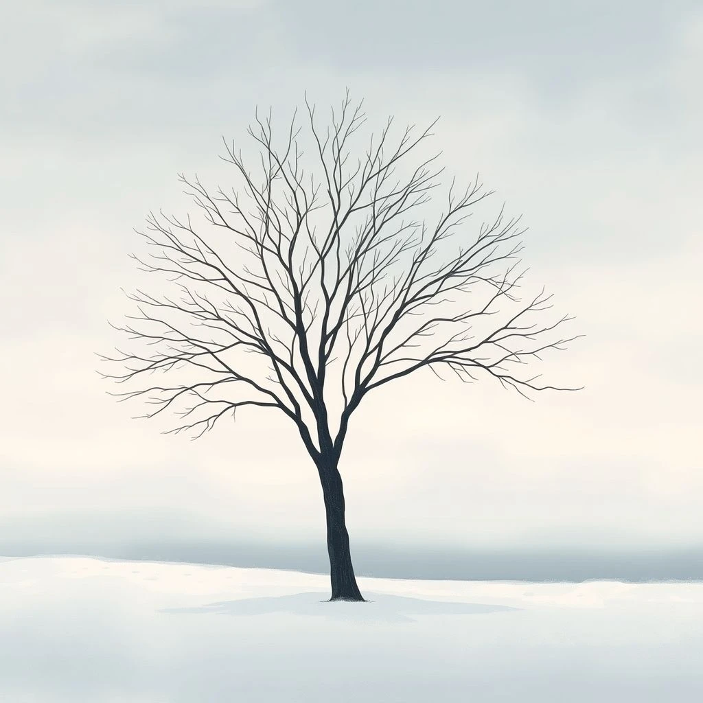 O que significa Essere come un albero spoglio e como usar essa expressão italiana