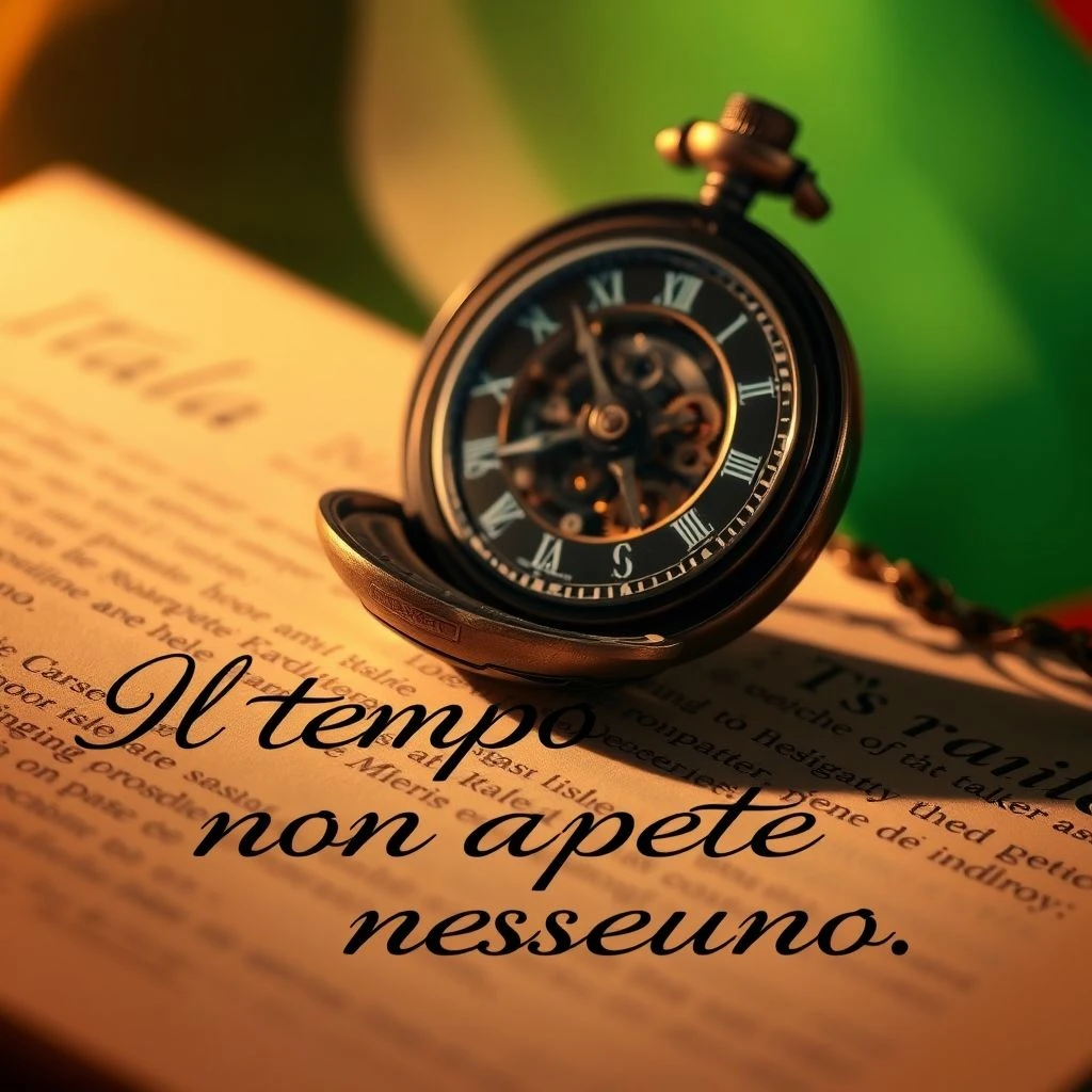 Il tempo non aspetta nessuno wat betekent het en hoe gebruik je het om als een moedertaalspreker te praten