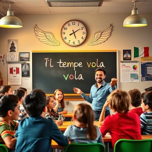 Il tempo vola Bedeutung und Verwendung wie ein Muttersprachler