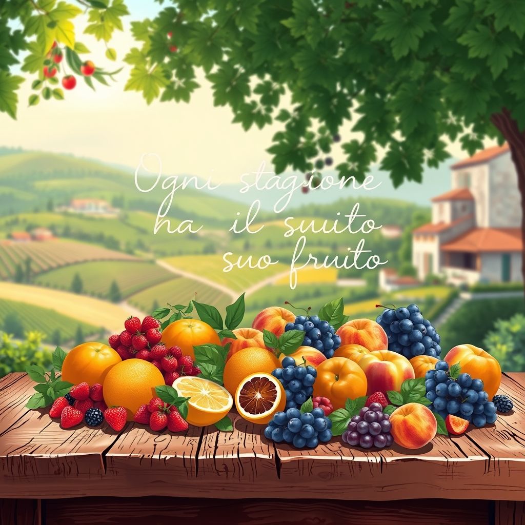 Ogni stagione ha il suo fruttoとは意味・起源・使い方で学ぶイタリア語ことわざ