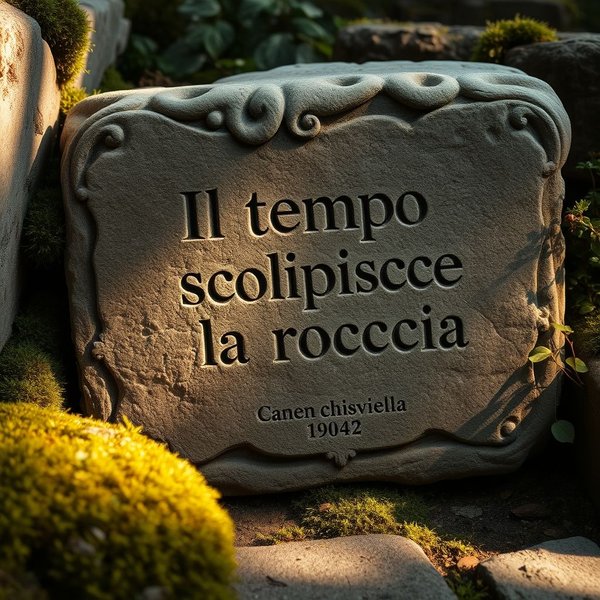Il tempo scolpisce anche la roccia – Ý Nghĩa và Cách Dùng