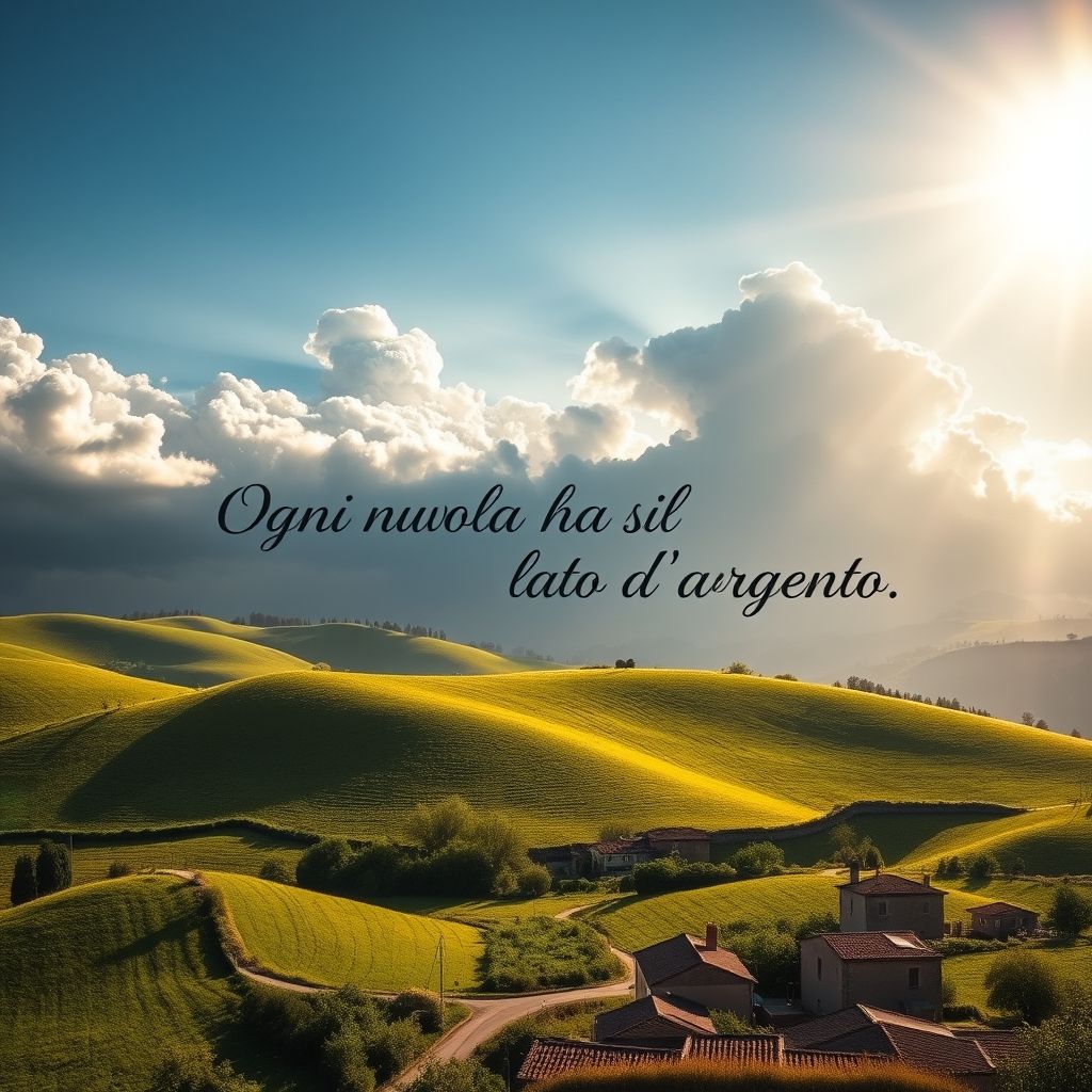 Ogni nuvola ha il suo lato d’argento Co oznacza znaczenie i pochodzenie idiomu po włosku