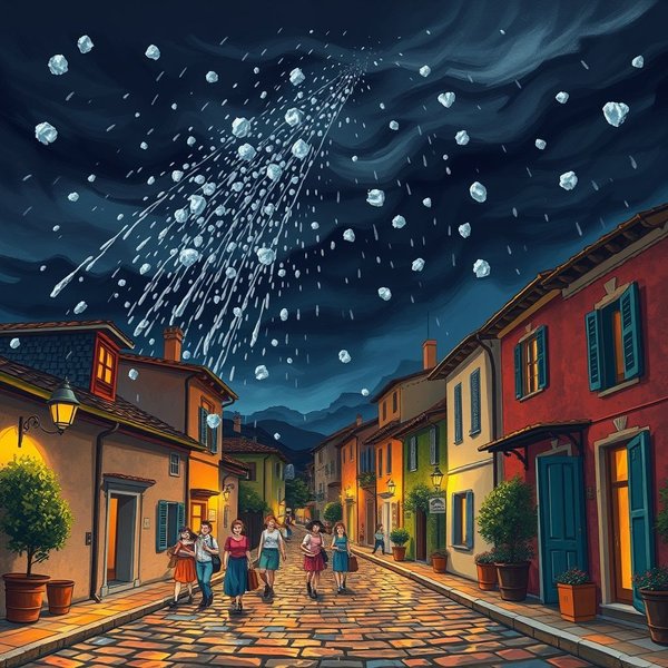 Cosa significa Come grandine d'estate