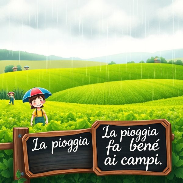 La pioggia fa bene ai campi