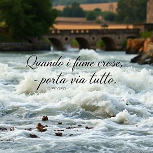Quando il fiume cresce, porta via tutto và Ý Nghĩa, Nguồn Gốc, Cách Dùng