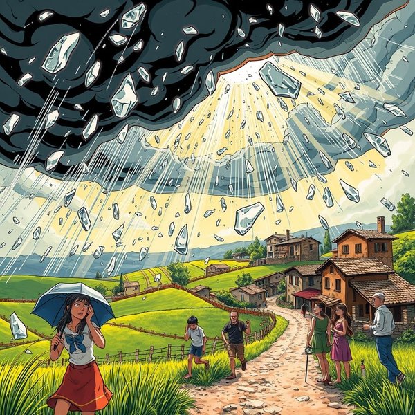 Cosa significa Come grandine d'estate