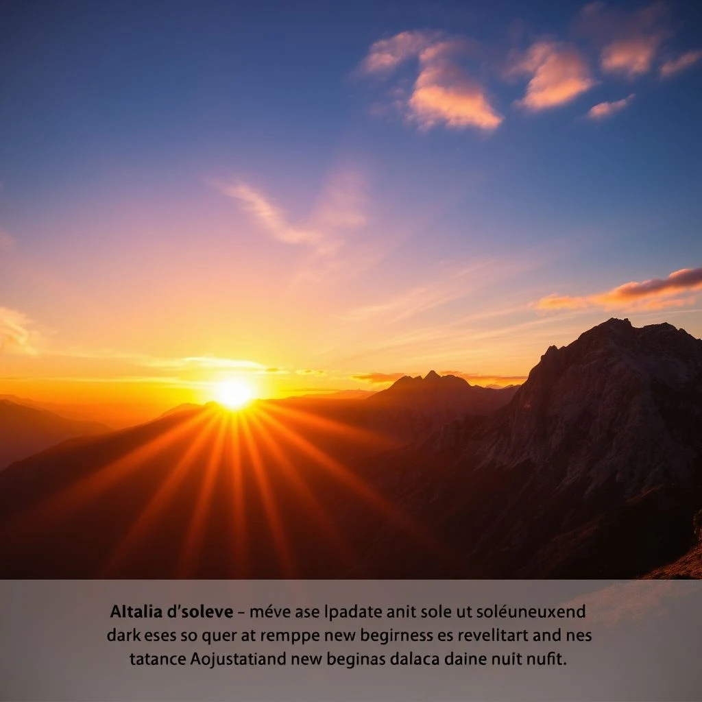 Il sole torna sempre dopo la notte : Guide pour rester positif en italien