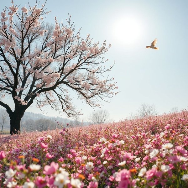 La primavera rompe il silenzio - natura che si risveglia