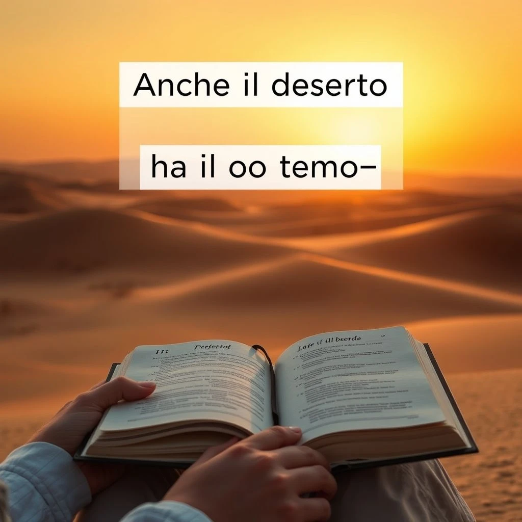 Anche il deserto ha il suo tempo Signification Origine et Utilisation