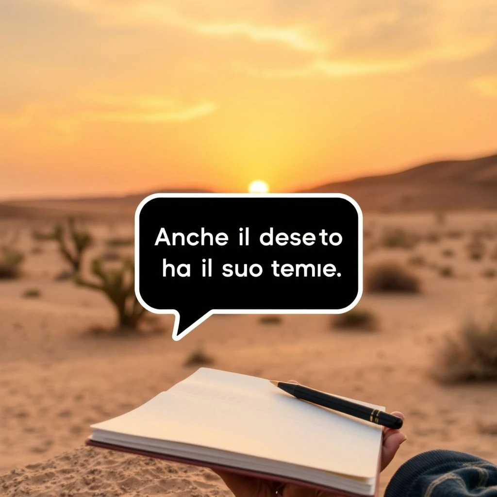 Anche il deserto ha il suo tempo Znaczenie Pochodzenie Jak Go Uzywac