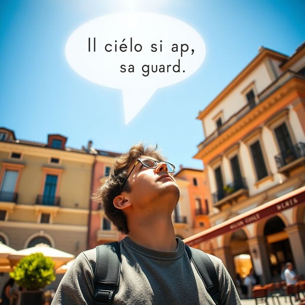 Afbeelding "Il cielo si apre a chi sa guardare"